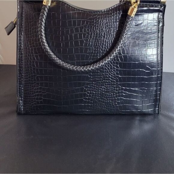 BEBE NATALIE MICRO CROCO  SHOPPER CROSSBODY BAG - Picture 9 of 15